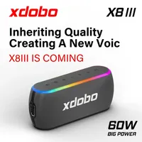 XDOBO X8 III 60W Bluetooth-Compatiable Speaker IPX7 Waterproof Column TWS Party Stereo Subwoofer Sound Box Suporrt USB/TF/AUX