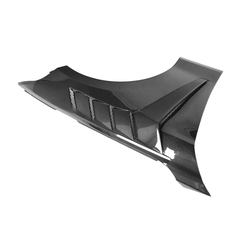 Gloss Black Real Carbon Fiber Front Side Fender Anti Scratch Exterior Modification Body Parts Fit 1 Series F22 2015-2019