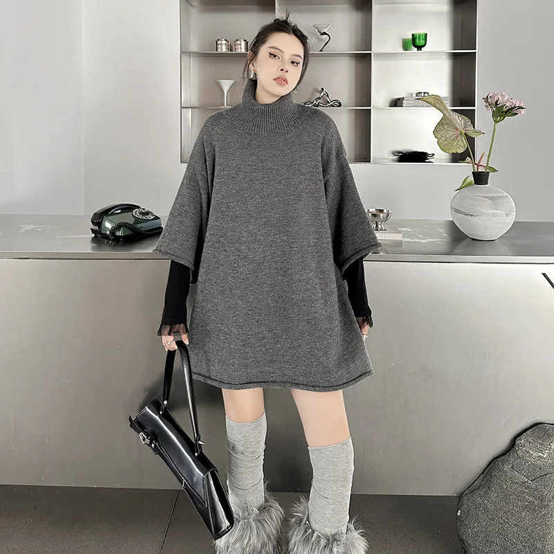 

Women Oversize Pullovers Jumpers Solid Sweaters Knitted O Neck Long Sleeve Loose Fit Office Lady Casual 2025 Autumn Winter
