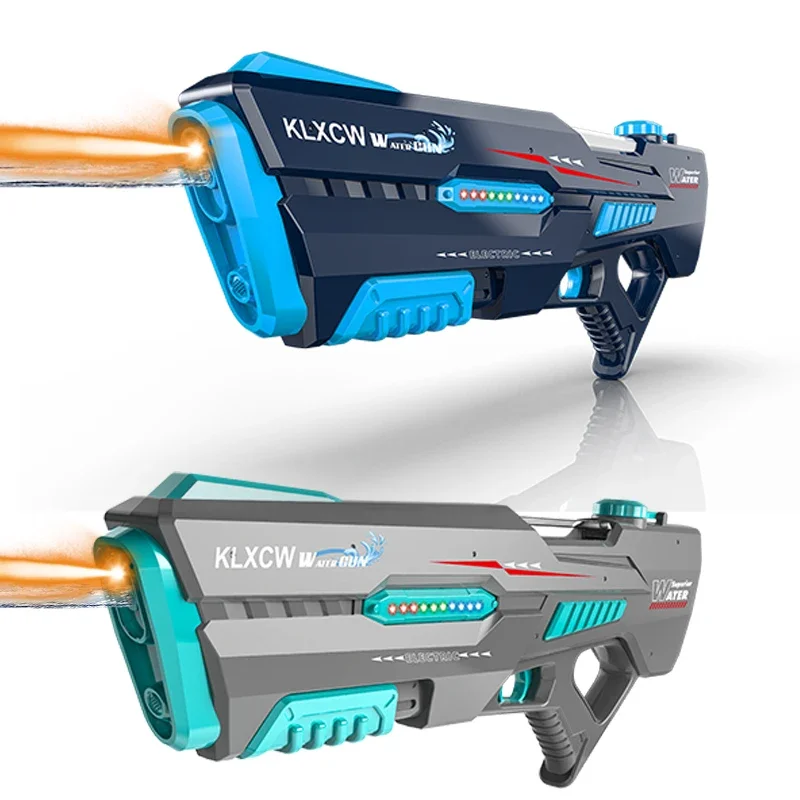 43-56 سنتيمتر لعبة حمام السباحة المتكاملة دليل وتلقائي المياه مدفع المياه الكهربائية التلقائي امتصاص مدفع المياه مع مسدس لعبة الإضاءة