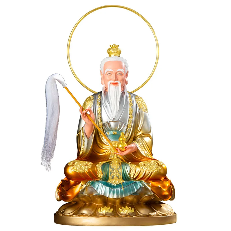 PYH New Taishang Laojun Statue Home Store Offering Ornament Grandfather Laozi Resin Buddha Statue Moral God