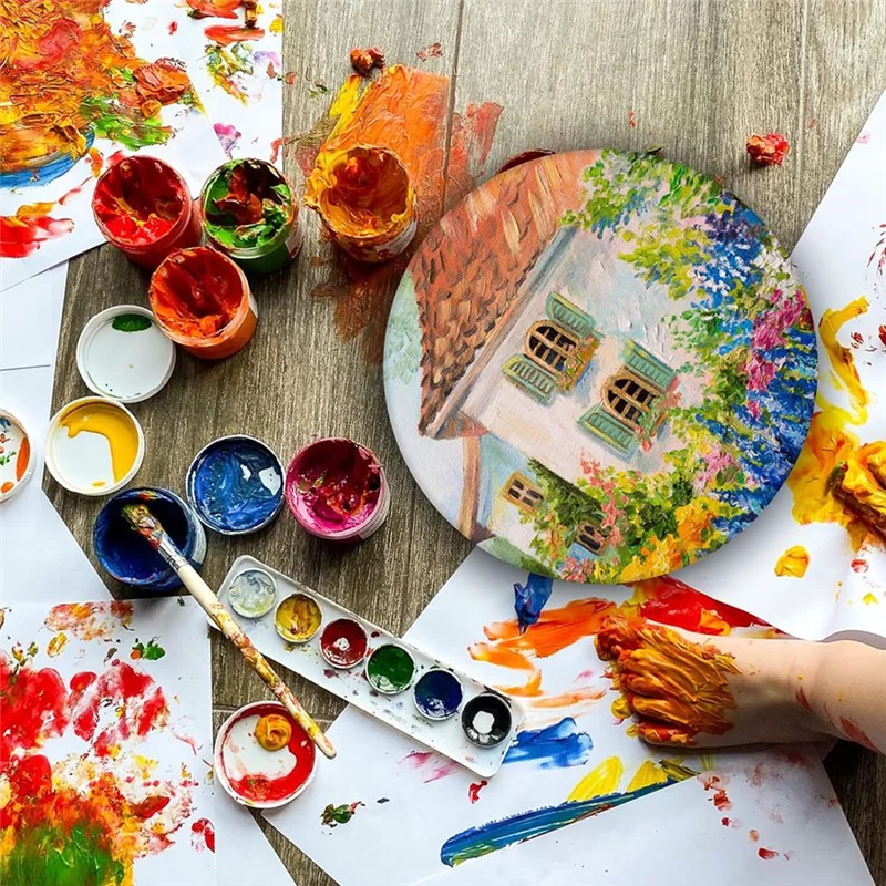 Professional 16Pcs Canvas Stands For Painting,Non-Skip Plastic Mini Holders Canvas Feet Risers For Canvas Painting Lovers