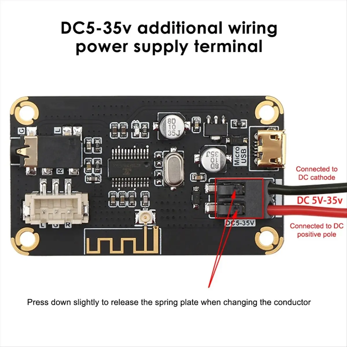 Punctual- Bluetooth Audio Receiver Board Bluetooth4.2 MP3 Lossless Decoder Board Audio Amplifier Stereo with Remote Control