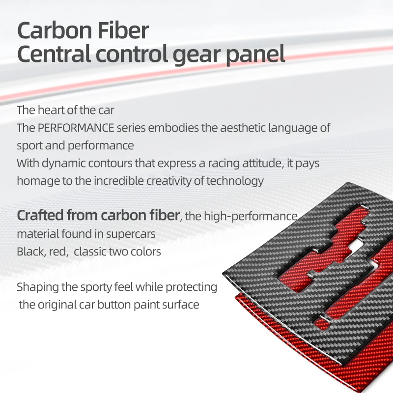 Real Carbon Fiber For Hyundai Elantra HD Sedan 2008-2016 Center Console Gear Shifter Trim Sticker Tuning Car Interior Accessory view 3