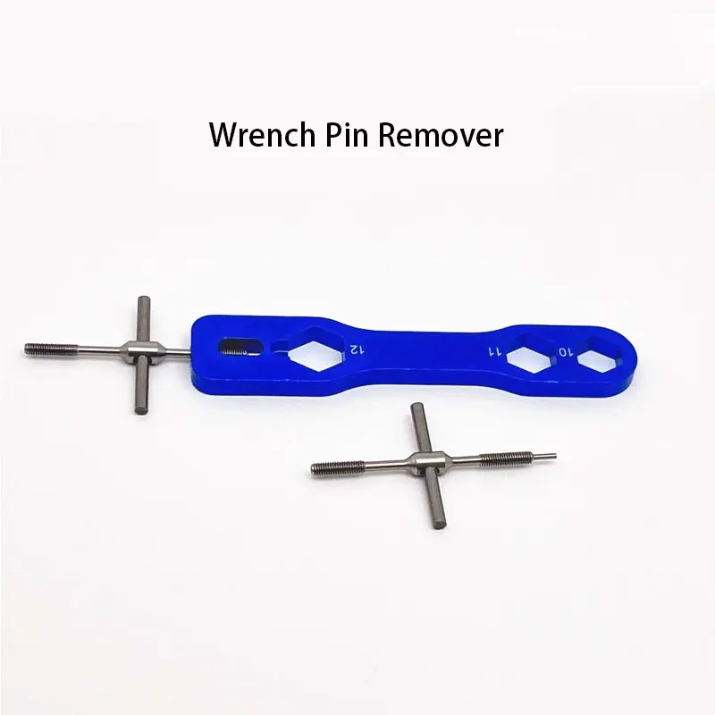 Lure fishing reel, water drop reel, spinning reel disassembly and maintenance tool, nut-friendly wrench / pin remover