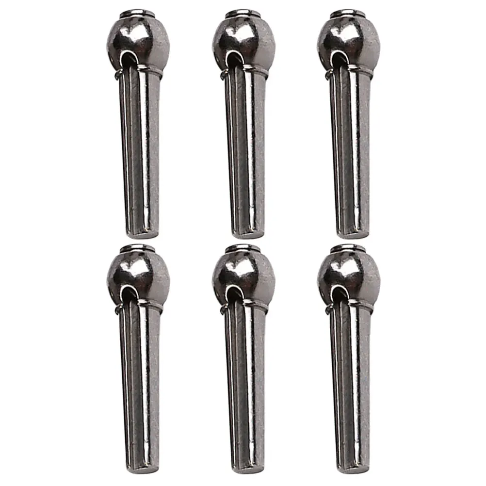 

6pcs Metal Bridge Pins Replacement Smooth Tuning Pegs For Acoustic Guitar Durable String Fixing Accessories Lightweight Portable