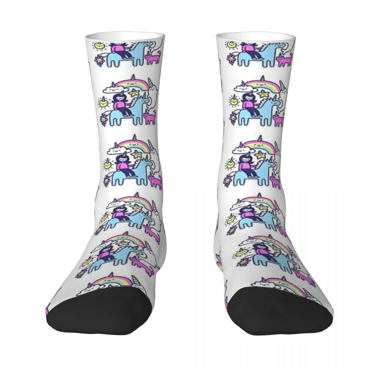 

Unicorns Everywhere! New Men Socks Long Sock Men's Couples Sock Personality for Women