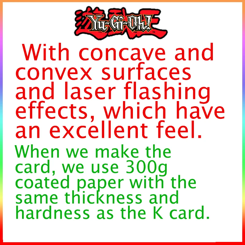 Full Drawing Carbuncle Anime Toy Cards for Boys Christmas Birthday Presents Yu-Gi-Oh DIY NPR Advanced Crystal Beast Ruby