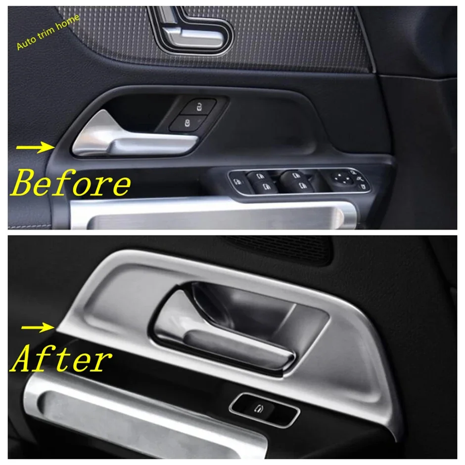 Inner Door Handle Bowl Catch Cover Trim Inserting Decal Panel For Benz B Class W247 2019 - 2022 / GLB 180 200 X247 2020 - 2024