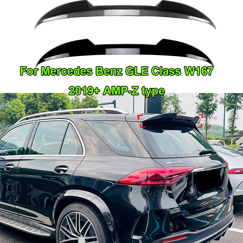 Rear Wing roof Trunk top Spoiler Trunk Lip For Mercedes Benz GLE Class W167 2019+ AMP-Z Tail Tailgate Splitter Lip DUCK Tail