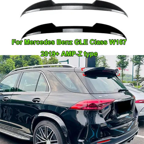 리어윙 루프 트렁크 탑 스포일러 트렁크 립, 메르세데스 벤츠 GLE 클래스 W167 2019 + AMP-Z 테일 게이트 스플리터 립, 덕 테일