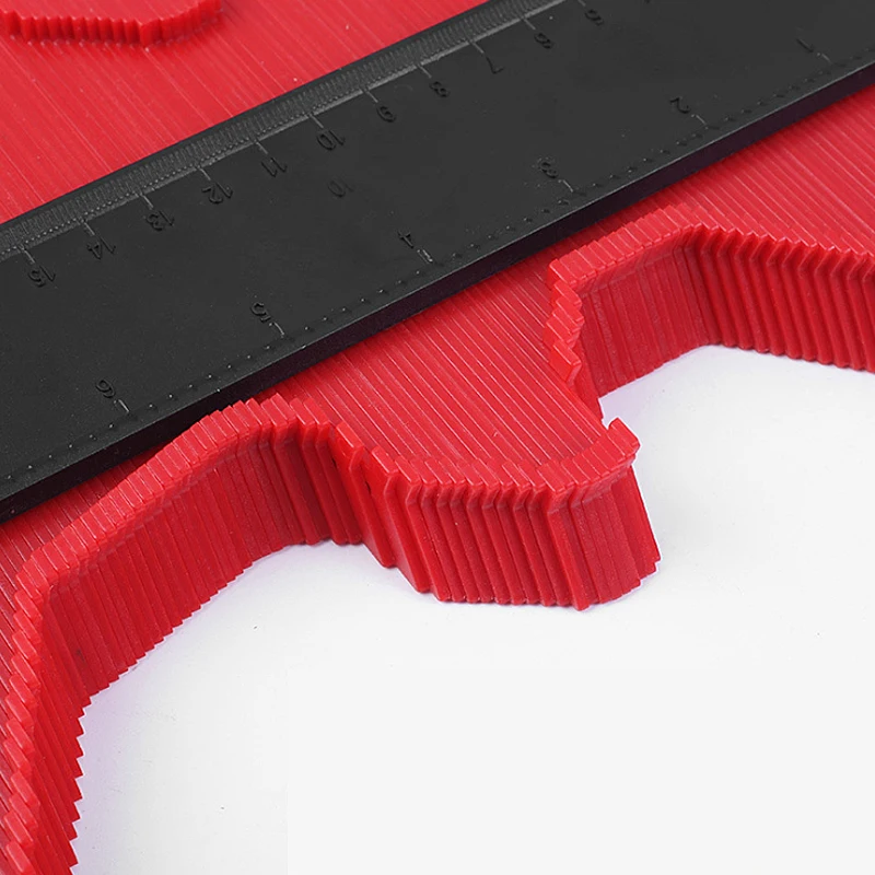 12/14/25cm Precision Contour Gauge Plastic Profile Copy Contour Gauges Standard Woodcut Tiling Tool Profile Measuring Tools