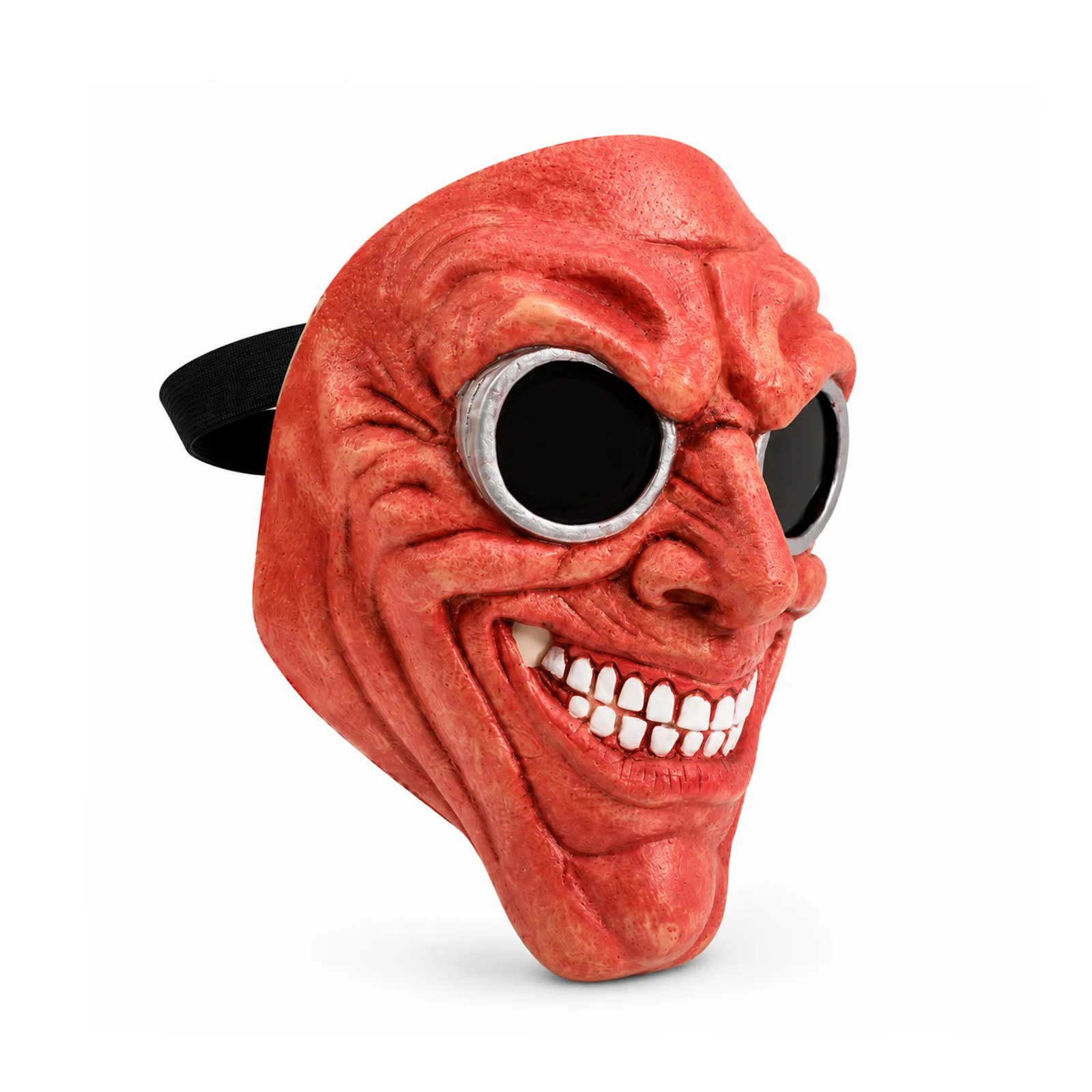 Gruselige Rote Teufelsmaske, Halloween-Kostüm Party-Requisiten Böse Maske Gruselige Maskerade-Kopfbedeckung Horror-Kopfbedeckung – Detail 4