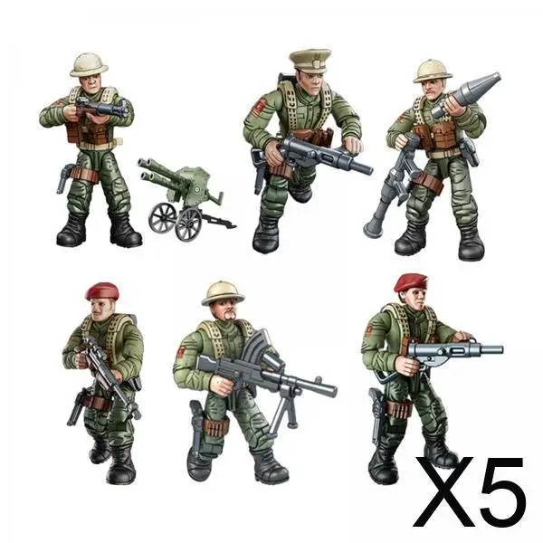 Soldatenmodell im Maßstab 1:18, Spielzeug, Miniaturfiguren, vorgeben, Spielset, ABS, Sammlerstücke für Kinder und Erwachsene, Sandtisch-Zubehör