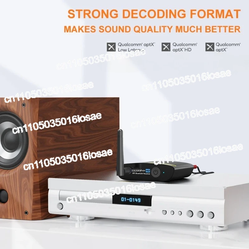 For Bluetooth Receiver Audiophile HiFi Audio Amplifier Bluetooth Adapter DS200Pro