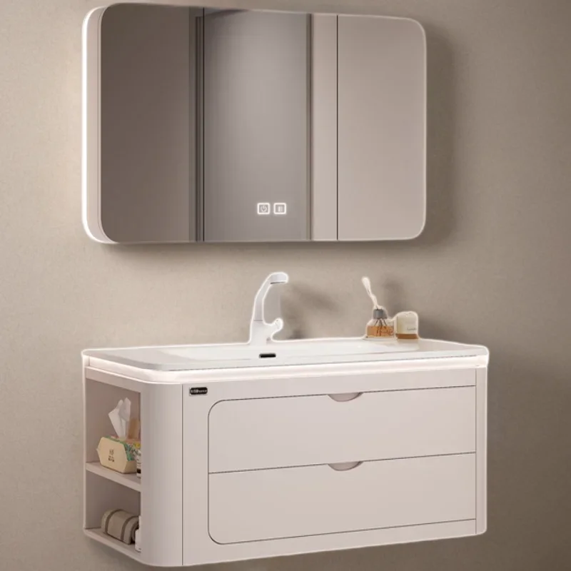 Small Closet Sink Base Cabinet Storage Towel Bathroom Washbasin Space Saving Column Mirrors Corner Multifunction Papel Tapiz