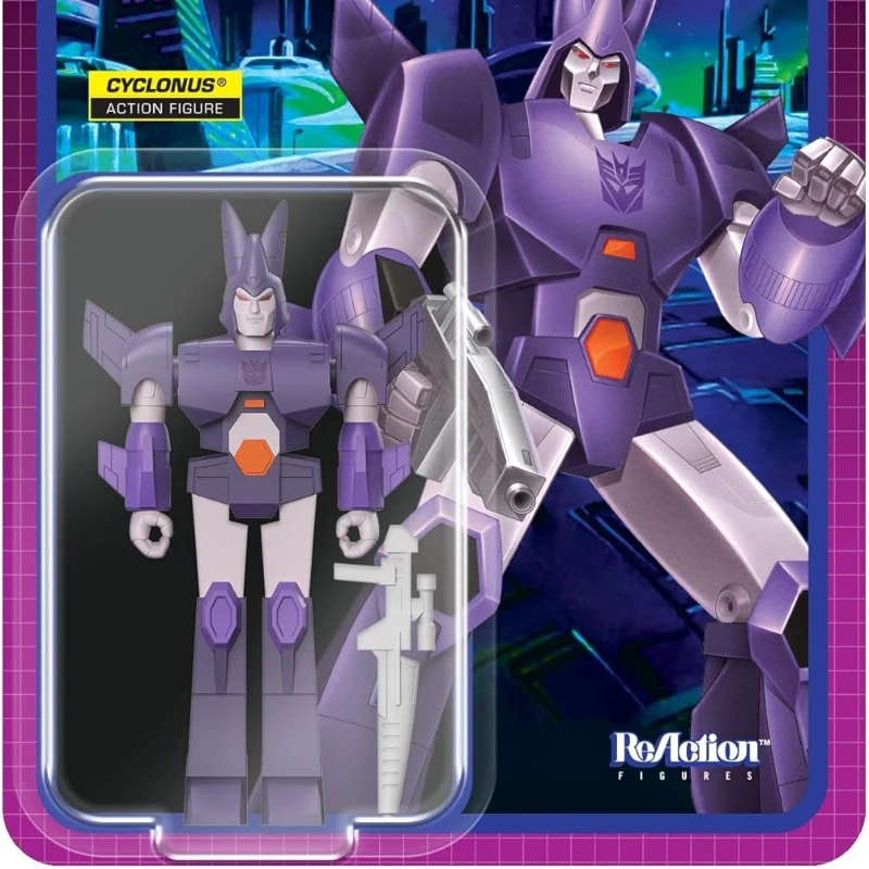 

Super7 Transformers Cyclonus - 4" Transformers Action Figure with Accessory Classic Cartoon Collectibles and Retro Toys