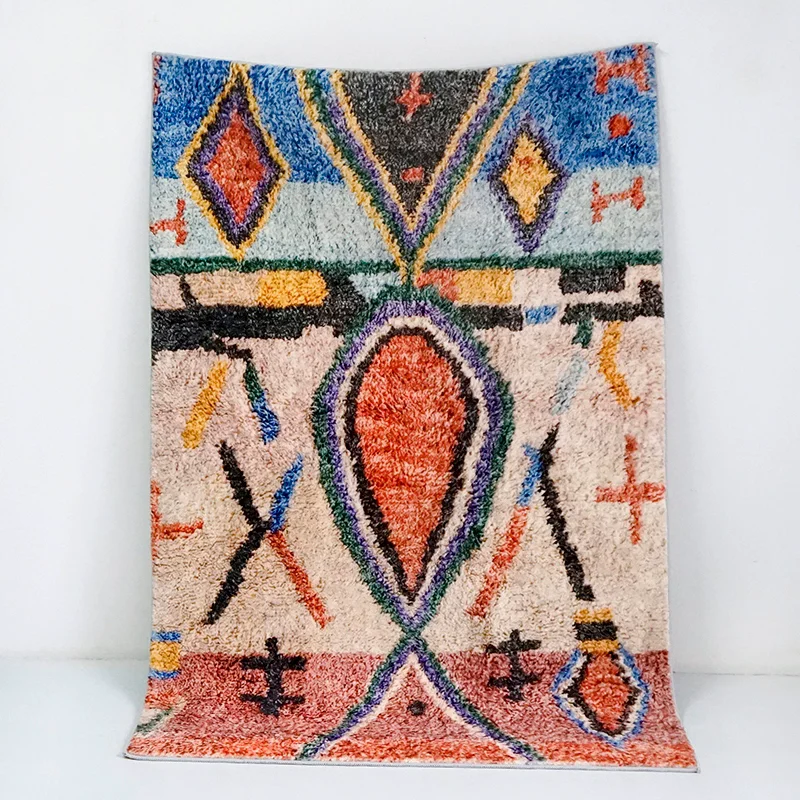 

Винтажный красочный ковер для гостиной, креативные марокканские коврики для спальни, дома, мягкий диван, стол, напольный коврик, экзотический очаровательный молитвенный коврик