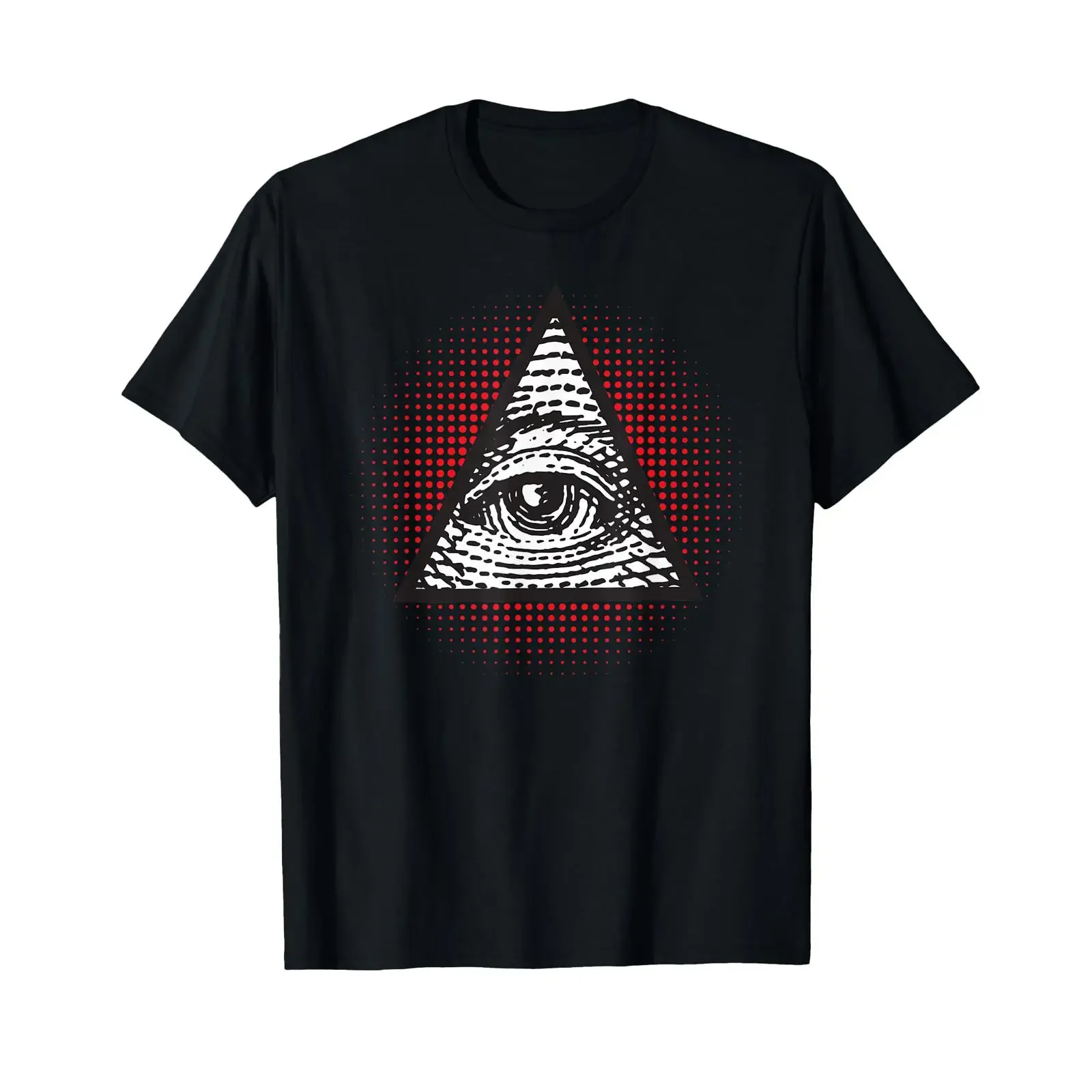 All Seeing Eye Mystic Pyramid Illuminati Secret Symbol T Shirt vintage Washed graphic designer clothes Slightly Versatile