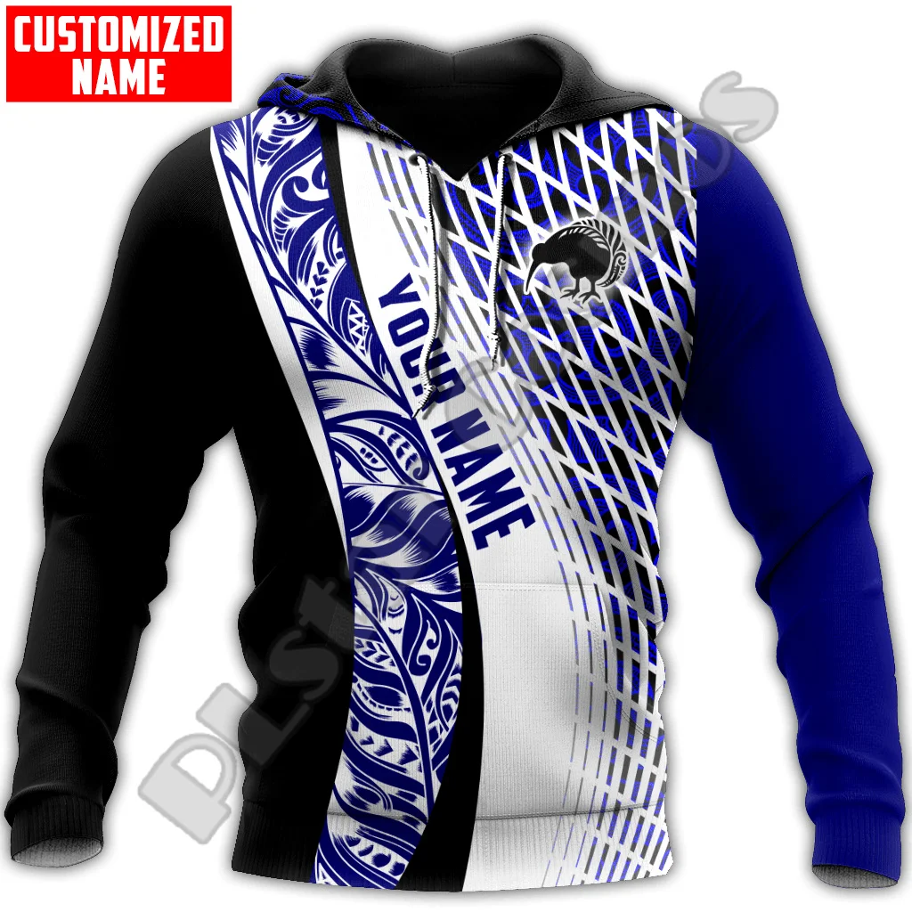 

Custom Name Country Flag New Zealand Aotearoa Maori Tattoo Retro Tracksuit 3DPrint Pullover Streetwear Casual Jacket Hoodies X4