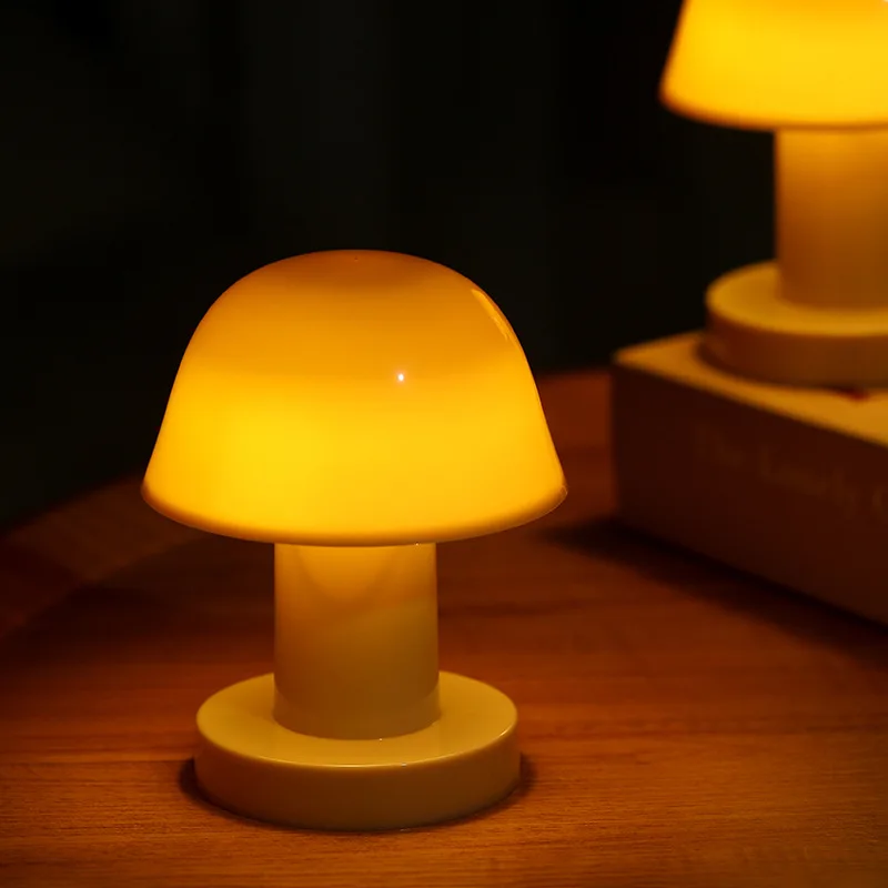 Creative Mushroom Table Lamp Living Room Study Portable Table Lamp Pat Lamp Bedroom Bedside Night Light Dimming Atmosphere Light - view 3