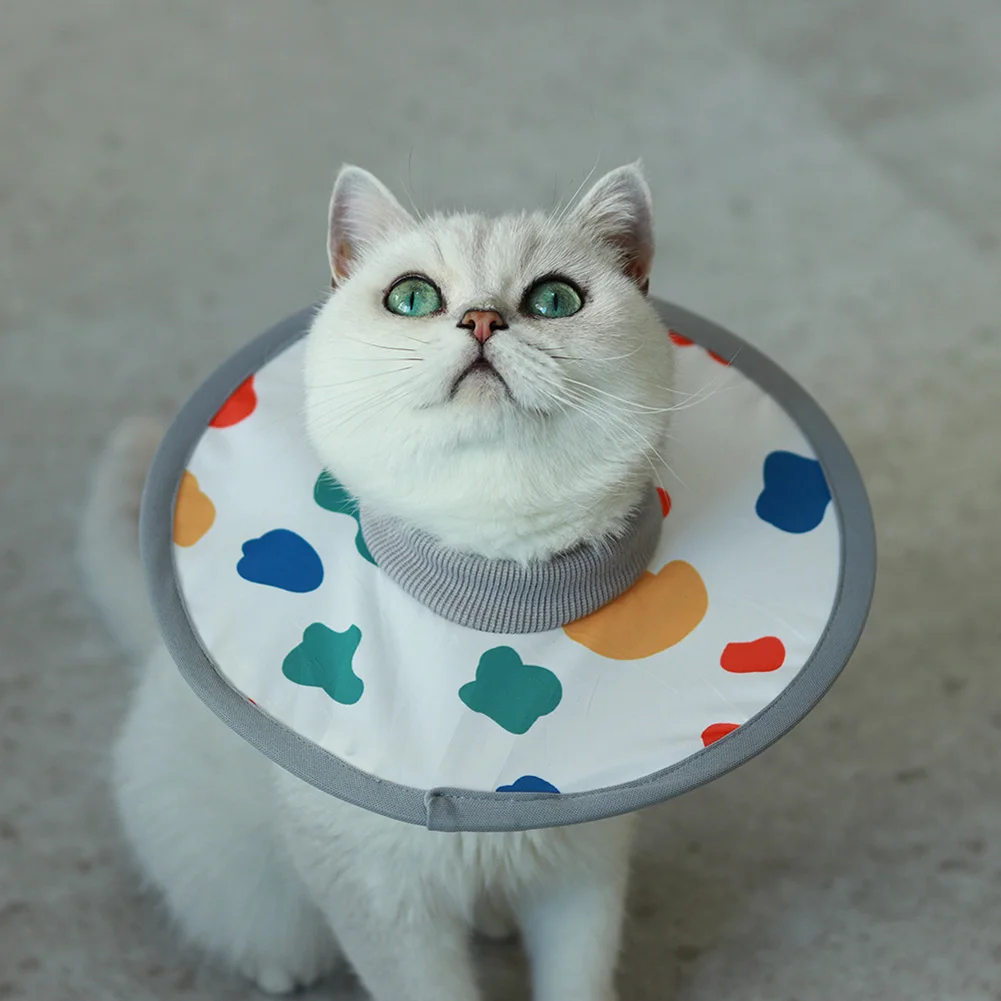 Cat Recovery Collar Protective Adjustable Pet Cone Collar For After Surgery Lightweight Elizabethan E Collar For Cats