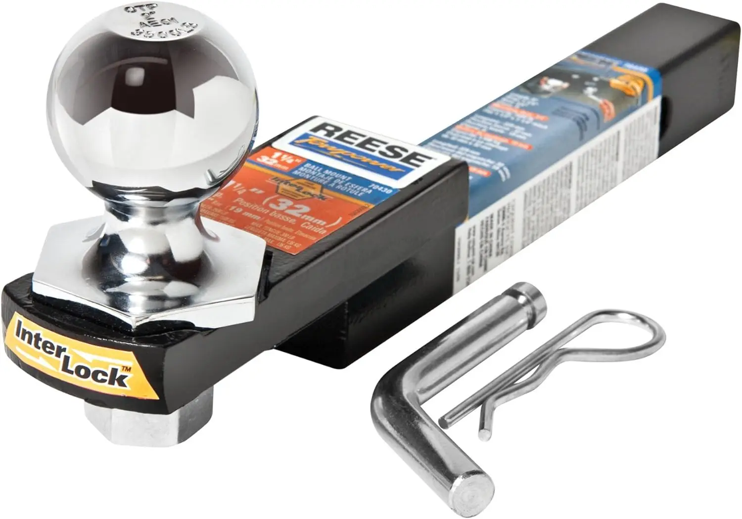 

Towpower 7043000 Hitch Ball Mount Kit, 1.25' Drop, 3,500 lbs, Fits 1.25' Receiver, Includes 2' Ball, Pin & Clip