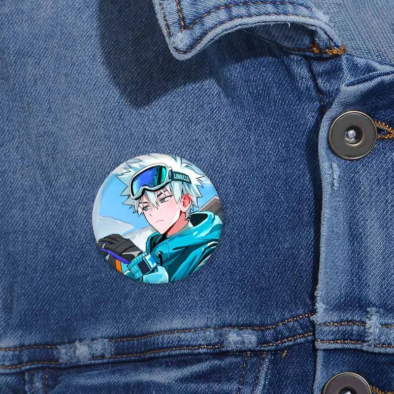 Cute Link Click Cheng Xiaoshi Lu Guang Qiao Ling Button Pin Cartoon Badge Creative Anime Brooch Bag Accessories Collectible Gift