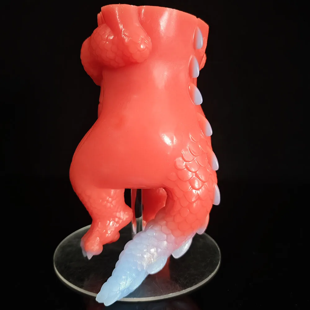 GEEBA 2.56lb الخيال الحيوان ذكر الاستمناء ثقب مزدوج سيليكون التنين جيب كس الضارب المهبل الاصطناعي Onahole الجنس لعب