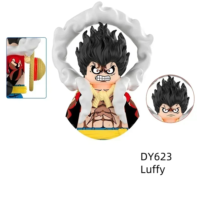 Gran oferta de ladrillos de Anime japonés, rompecabezas Compatible, juguetes de modelos para montar, regalos para niños, bloques de construcción Luffy Zorro Sanji Ace Marco