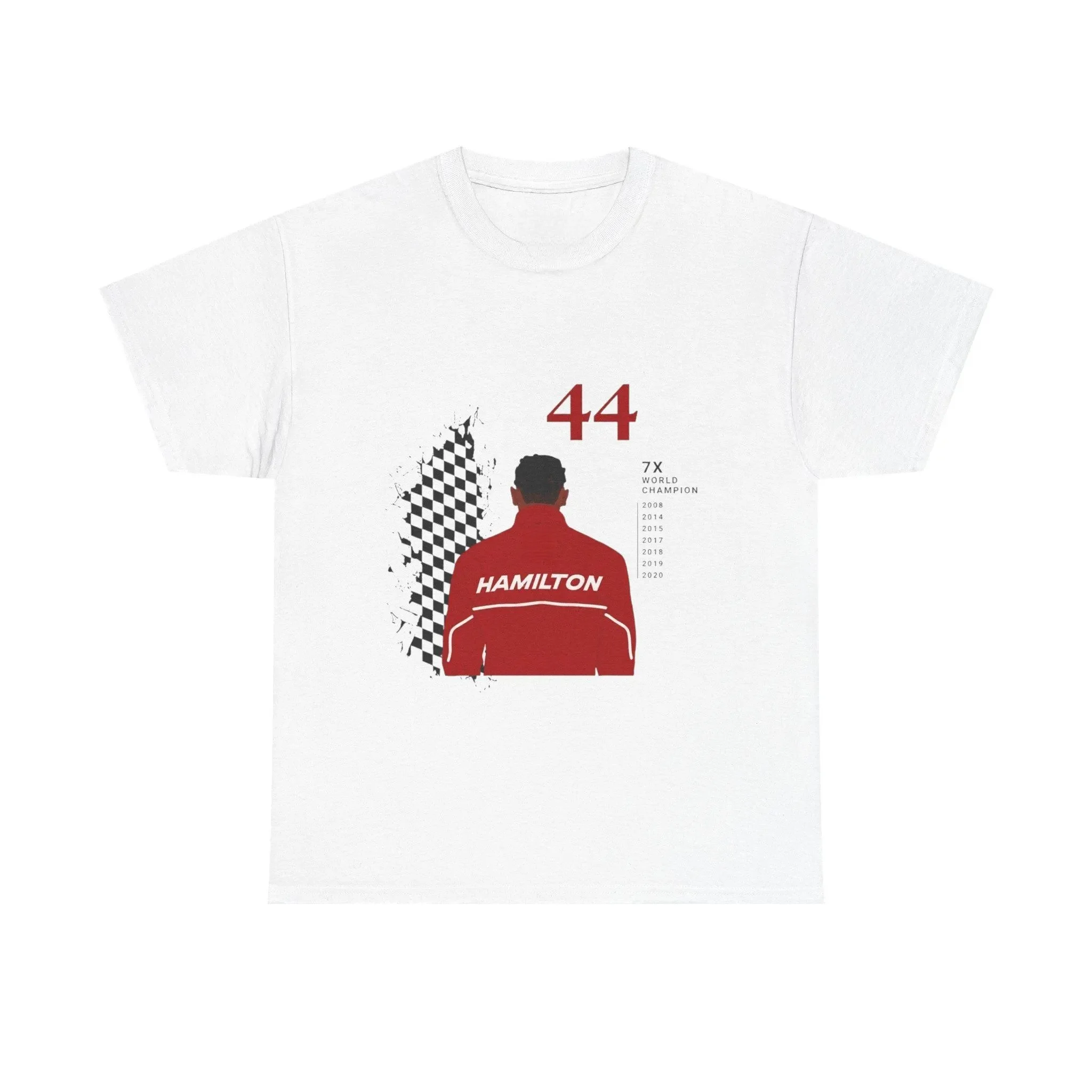 Camiseta Lewis Hamilton World Champion para hombre y mujer, ropa de algodón de verano, Top de manga corta de gran tamaño, ropa de calle Unisex