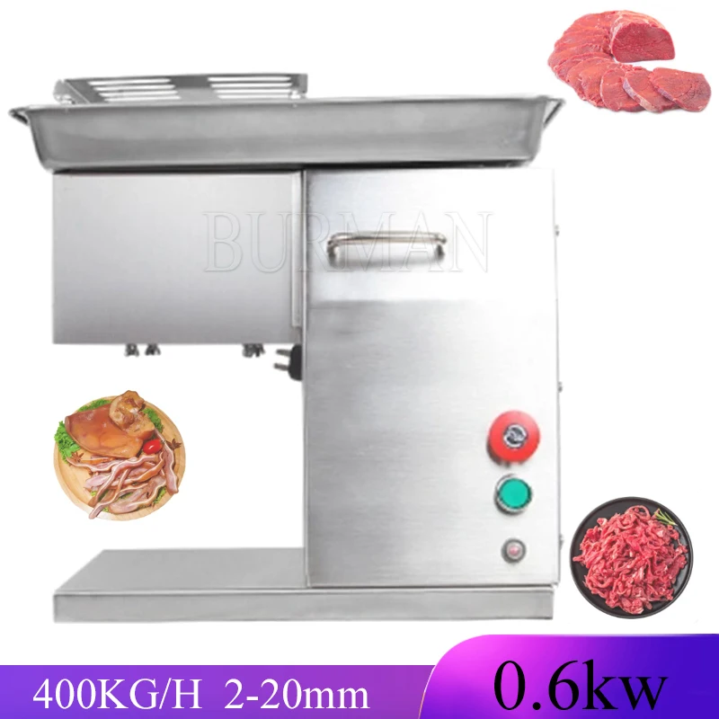 Fresh Meat Cutting Slicer Machine High Efficient All Stainless Steel