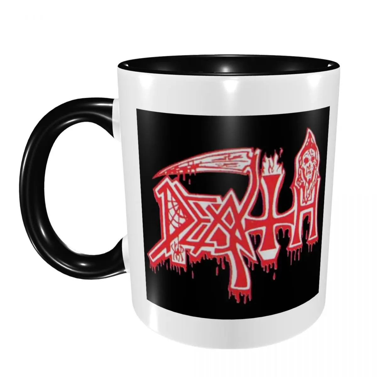 Death Band Rock Band Metal Music Mug Funny Ceramic Coffee Cups Tea Mugs Milk Cup Drinkware Gifts for Friends