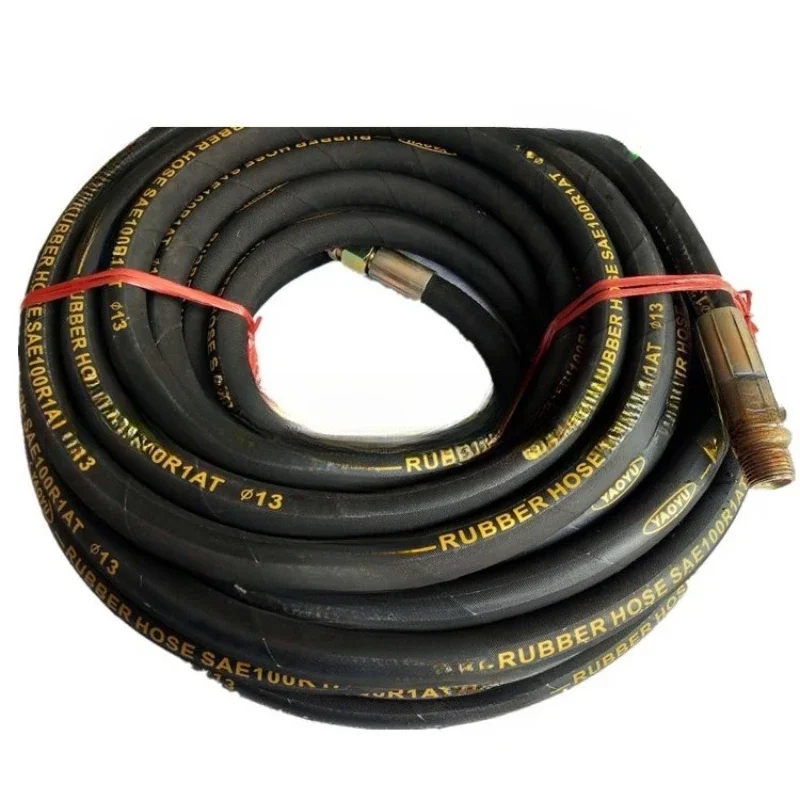 High pressure air compressor trachea rubber bag steel wire braided pipe hydraulic hose YouTube steel wire wound hose