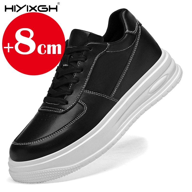 

Men Elevator Height Increase Shoes Sneakers Shoes for Men 6cm Sports Casual Invisible Inner Heightening 8cm Shoe Big Size 36-44