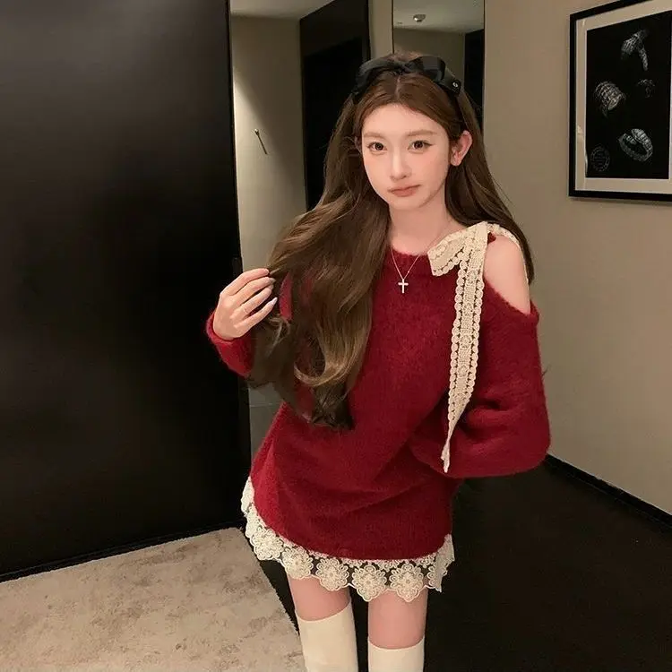 

Sweaters Jumpers Pullovers Women Pullover Youngla Jerseys Japanese Short Style Street Urban Y2K Harajuku Fashion Culture Youth