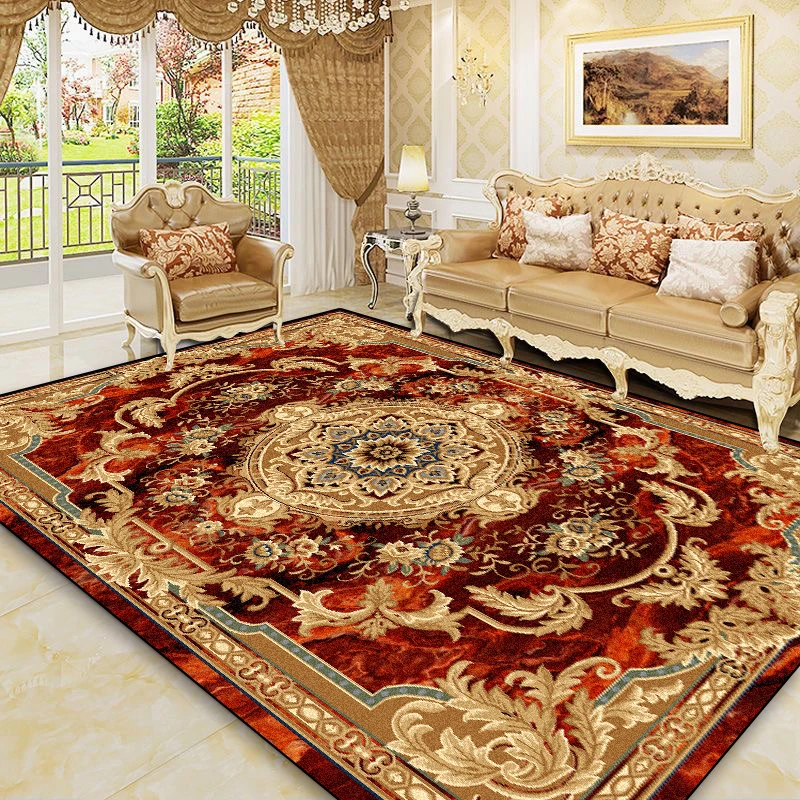 

European Luxury Carpets for Living Room 200x300 cm Soft Rugs Bedroom Decor Home Cloakroom Plush Non-slip Floor Mat Customizable
