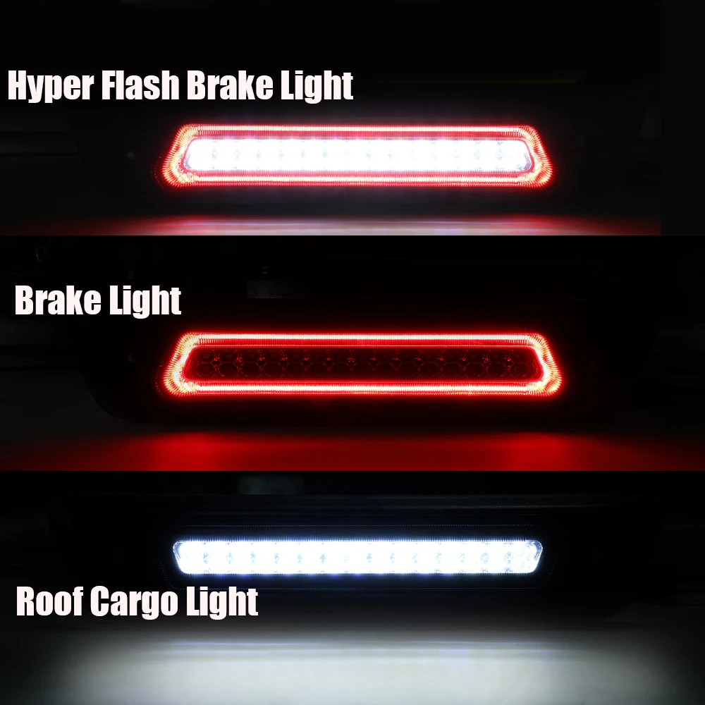 AL3Z13A613G  AL3Z13A613-E Car LED Third Brake Light with Smoked Lens Roof Cargo Light For F150 Raptor 2009-2014  F150 XL XLT STX