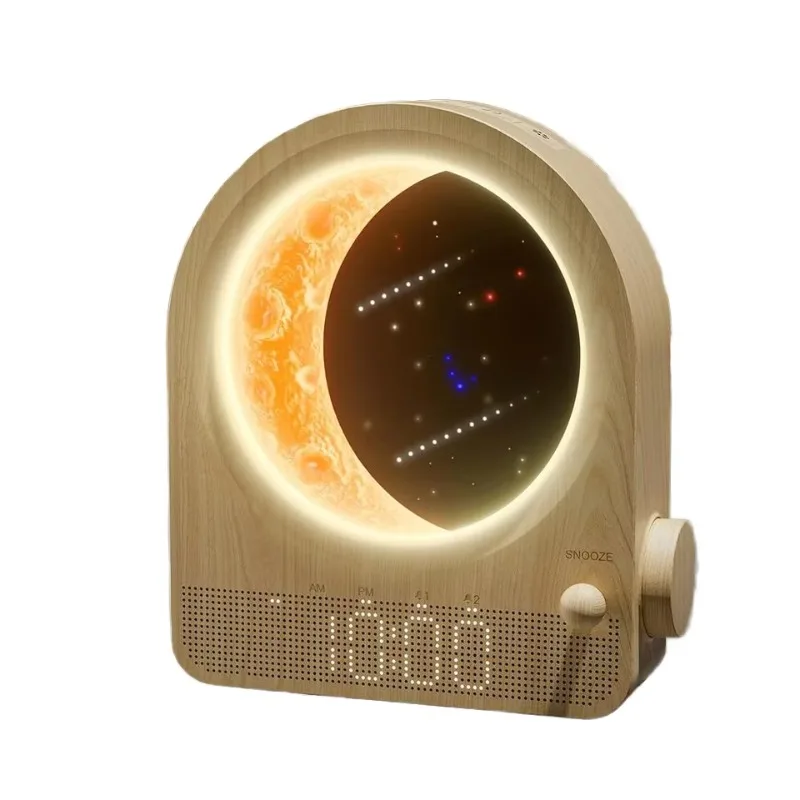 White noise sleeper bedroom advanced sense night light stars moon simulated sunrise wake-up light alarm clock