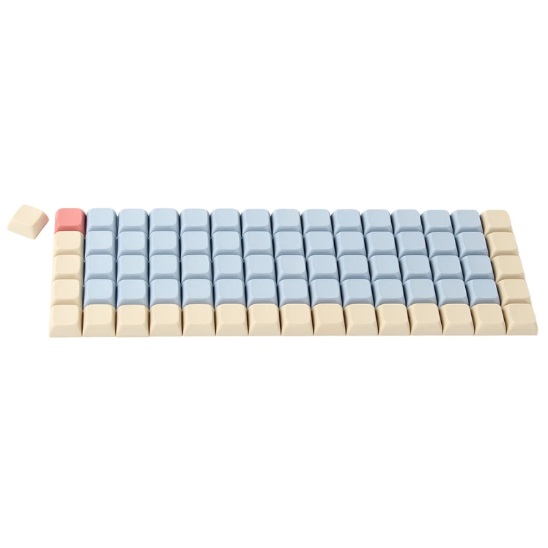 NEW 75 Key XDA Profile 1U Keycap Custom Sphere PBT Material Point Keycap Set MX Switch for Planck Mechanical Keyboard Keycaps