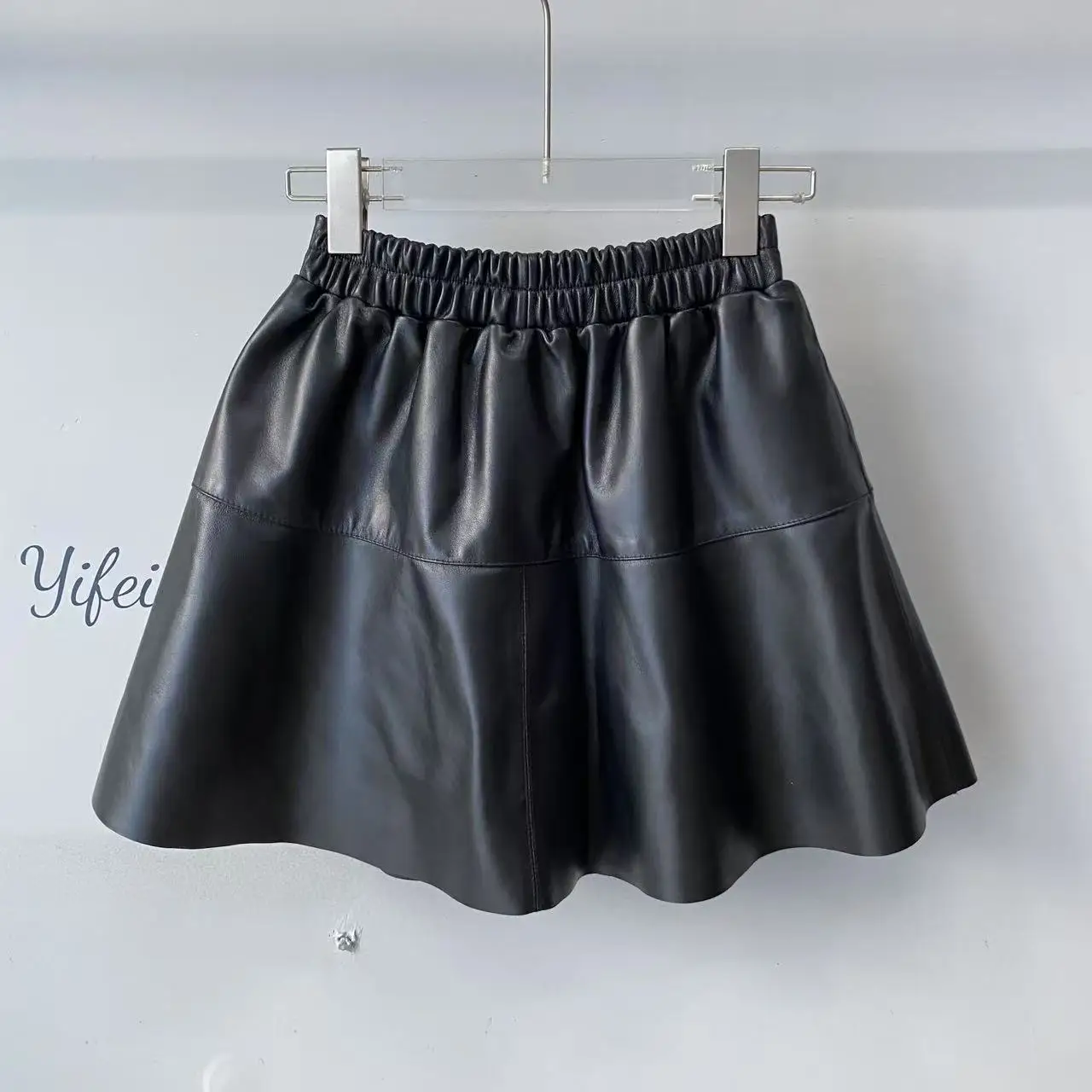 Automne 2025 nouveau Sle femmes Faionable f-longueur a-ligne jupe eepskin ort jupe taille haute taille élastique conception