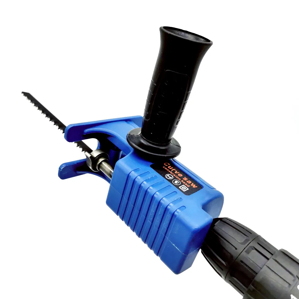 Tragbare Säbelsäge Adapter Elektrische Bohrer Geändert Elektrische JigSaw Power Werkzeug Holz Cutter Maschine Befestigung mit Klingen – Detail 3