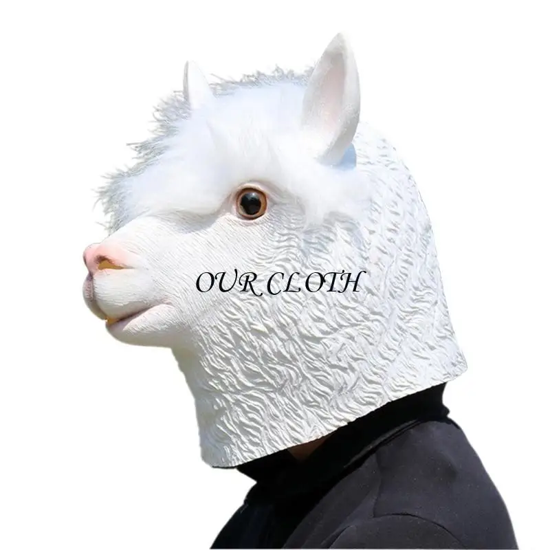 

Косплей-маска для овец, маска для Хэллоуина, латексная маска на всю голову для женщин и мужчин, Хэллоуин, карнавалы, косплей,