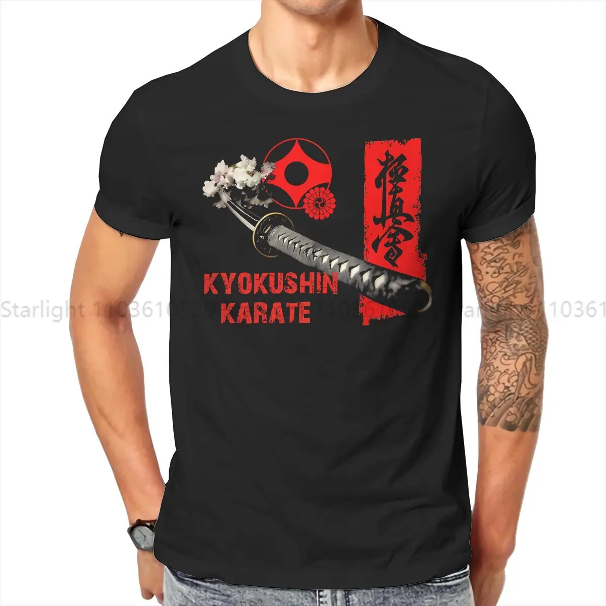Kobudo Katana Samurai Sword camiseta para hombre, Kyokushin Karate Bushido, estilo de ropa