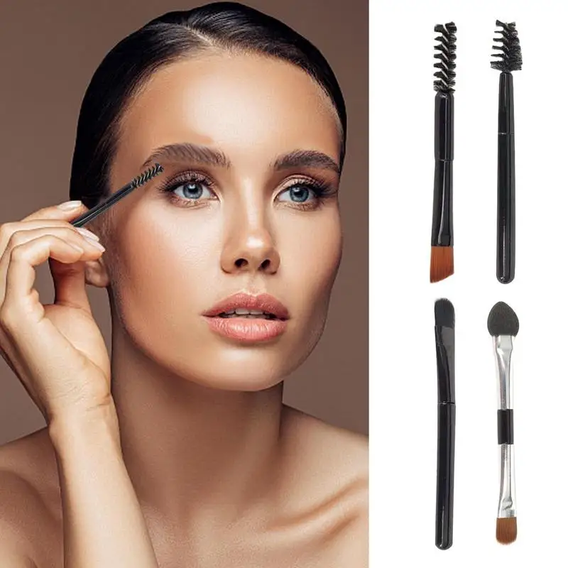 Dual-End Compacte Wenkbrauwborstel Lichtgewicht Make-Up Tool Zacht En Comfortabel Multifunctioneel En Multi-Stijl Make-Up Accessoires Tools