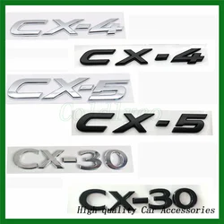 Car stickers for CX-30 CX-4 5 CX4 CX5 CX30 Letter logo Trunk Retrofit Accessories Displacement Digital Decorative Decals