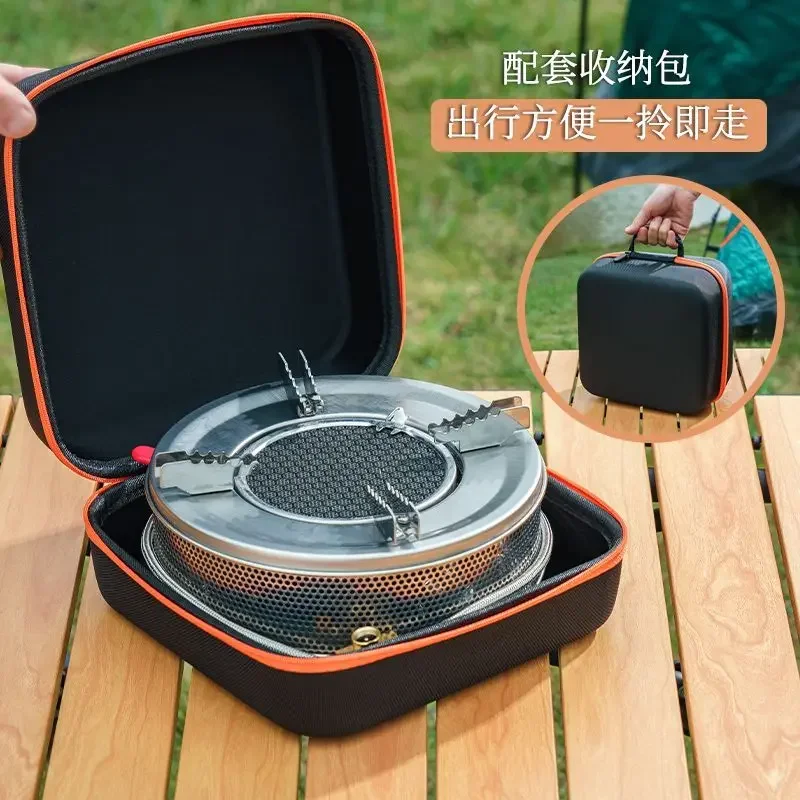 Portable Outdoor Camping Stove, Card Windproof Gas Infrared Energy-saving High Flame Stove, Camp Cooking Supplies