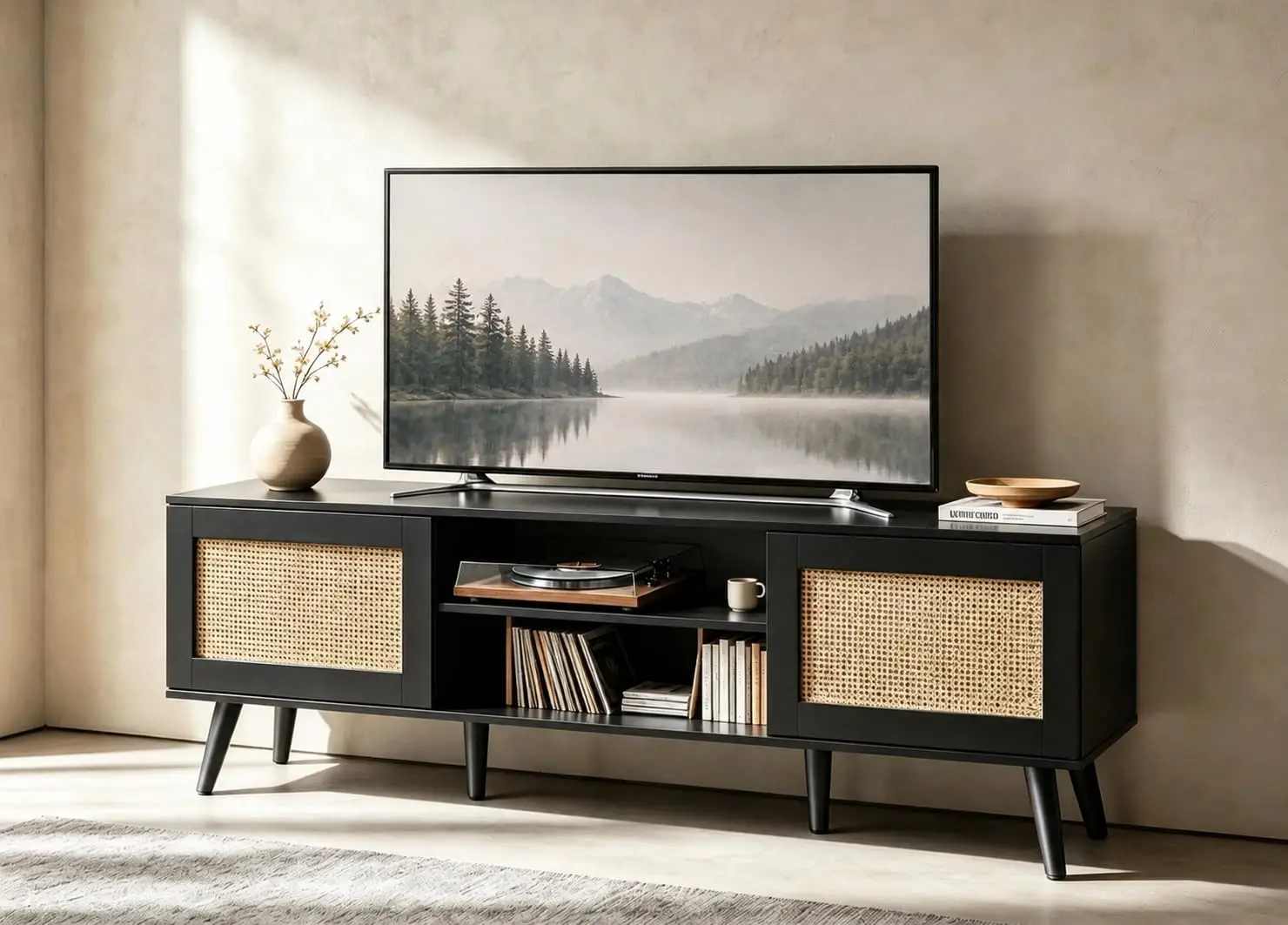 TV Stand for 65 Inch TV, 58