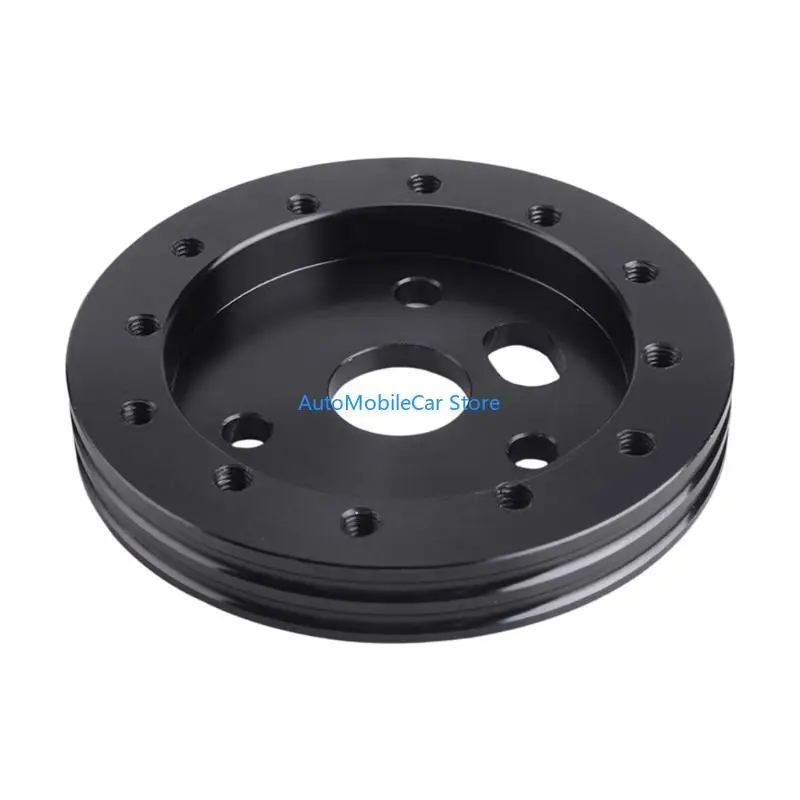 G8TE Multi Fit Aluminum Steering Wheel Hub Adapter 6 Hole To 3 Hole Long Lasting Use