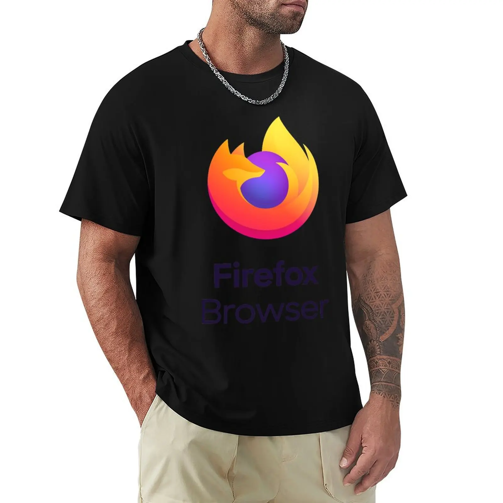

Firefox (new logo) T-Shirt blanks vintage graphic tee mens vintage t shirts